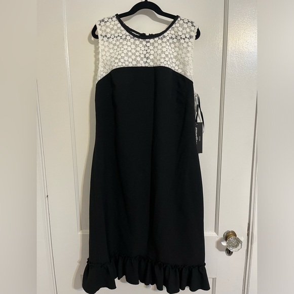 Karl Lagerfeld Dresses & Skirts - Karl Lagerfeld Black and White Midi Dress